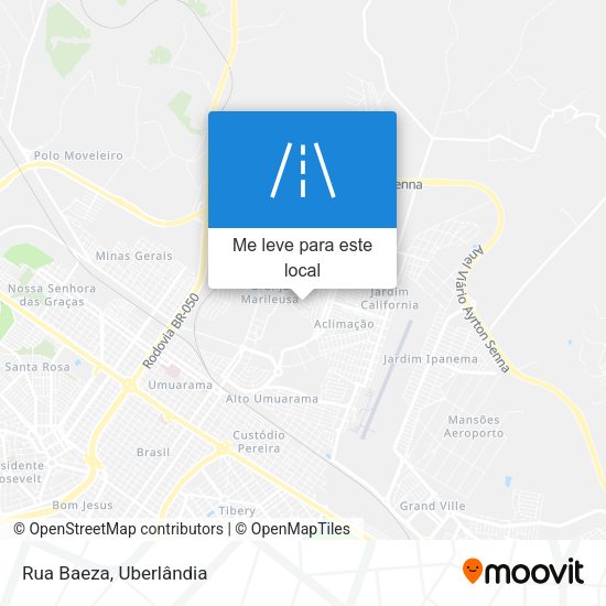 Rua Baeza mapa