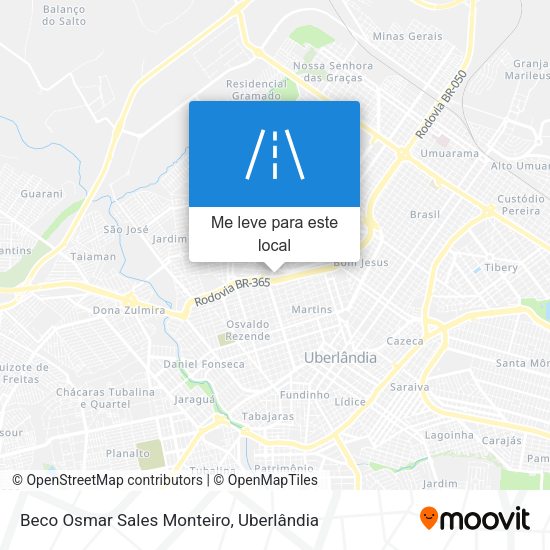 Beco Osmar Sales Monteiro mapa