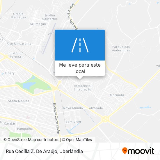 Rua Cecília Z. De Araújo mapa