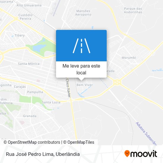 Rua José Pedro Lima mapa