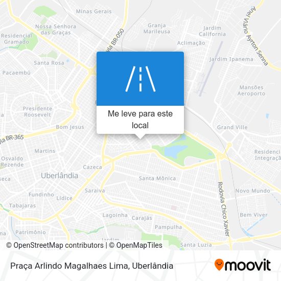 Praça Arlindo Magalhaes Lima mapa