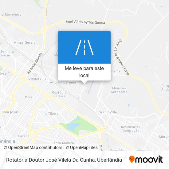 Rotatória Doutor José Vilela Da Cunha mapa