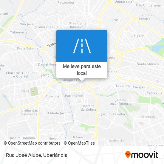 Rua José Aiube mapa