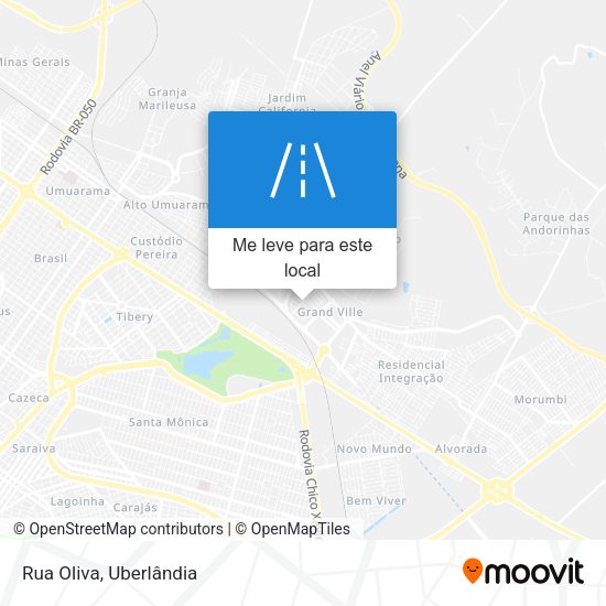 Rua Oliva mapa