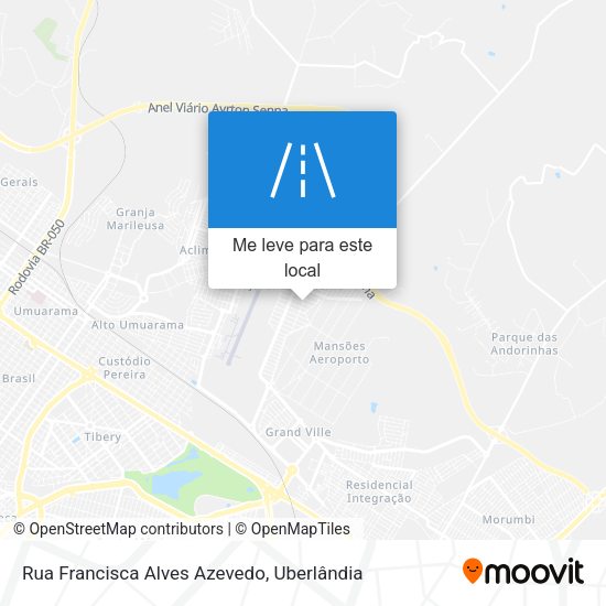 Rua Francisca Alves Azevedo mapa