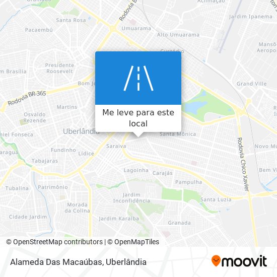 Alameda Das Macaúbas mapa