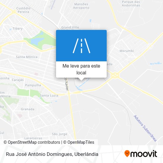 Rua José Antônio Domingues mapa