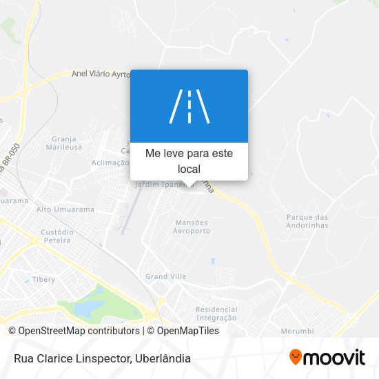 Rua Clarice Linspector mapa