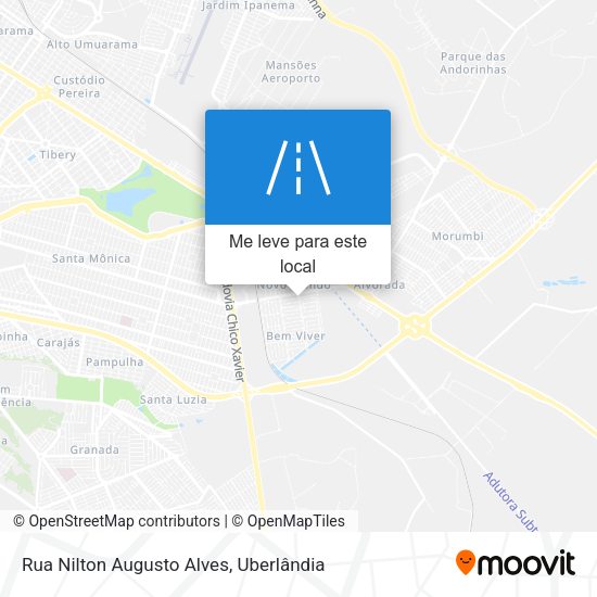 Rua Nilton Augusto Alves mapa