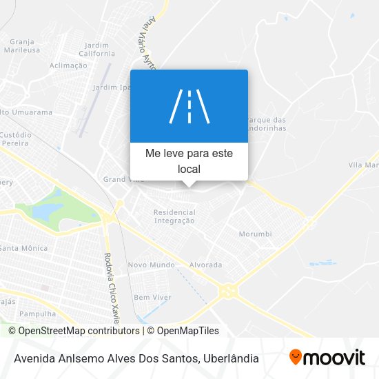 Avenida Anlsemo Alves Dos Santos mapa