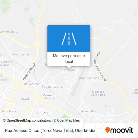 Rua Acesso Cinco (Terra Nova Três) mapa