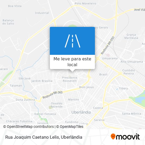 Rua Joaquim Caetano Lelis mapa