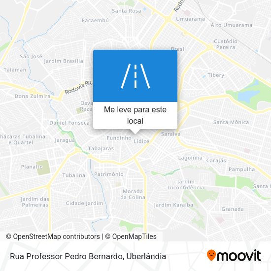 Rua Professor Pedro Bernardo mapa