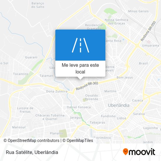 Rua Satélite mapa