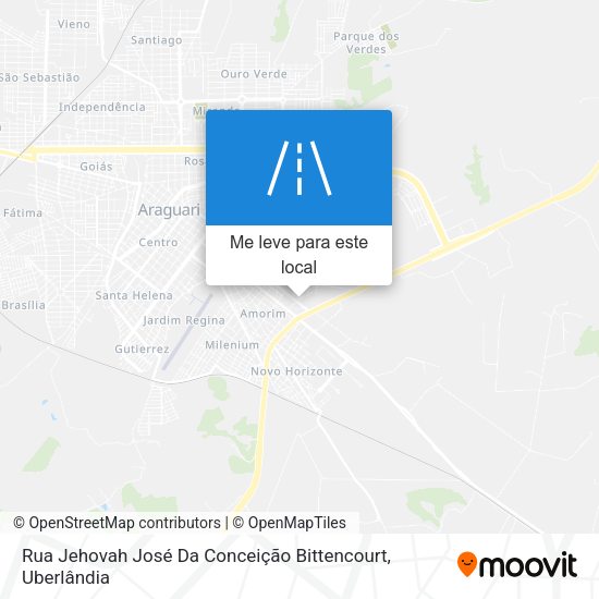 Rua Jehovah José Da Conceição Bittencourt mapa