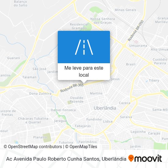 Ac Avenida Paulo Roberto Cunha Santos mapa