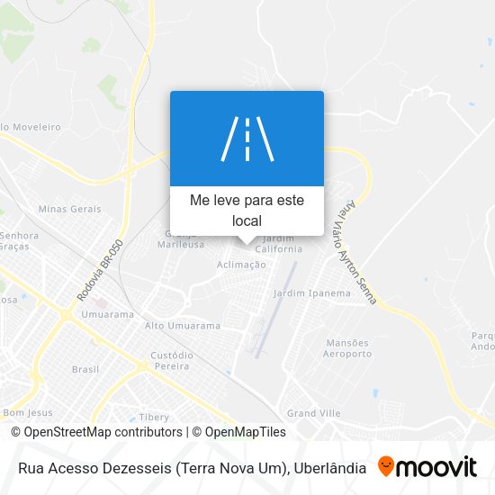 Rua Acesso Dezesseis (Terra Nova Um) mapa