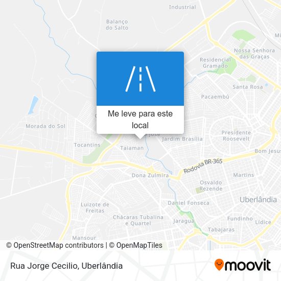 Rua Jorge Cecilio mapa