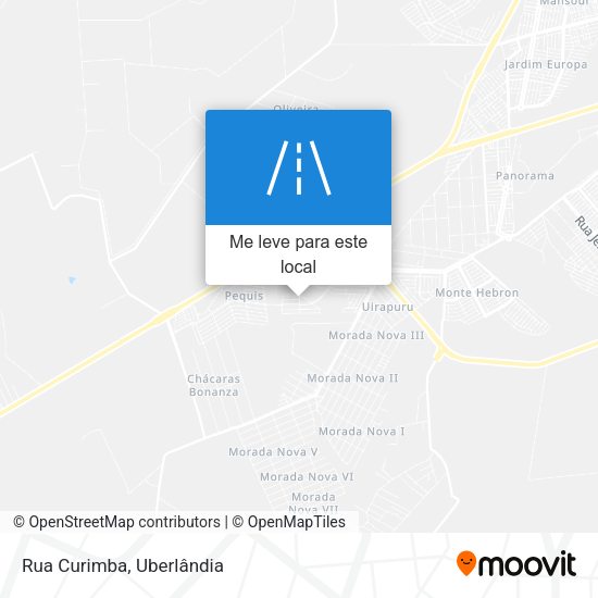 Rua Curimba mapa
