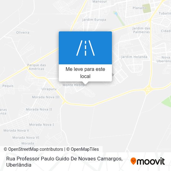 Rua Professor Paulo Guido De Novaes Camargos mapa