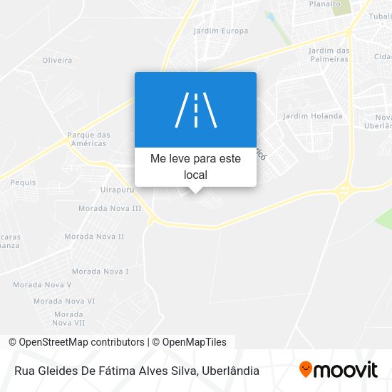 Rua Gleides De Fátima Alves Silva mapa