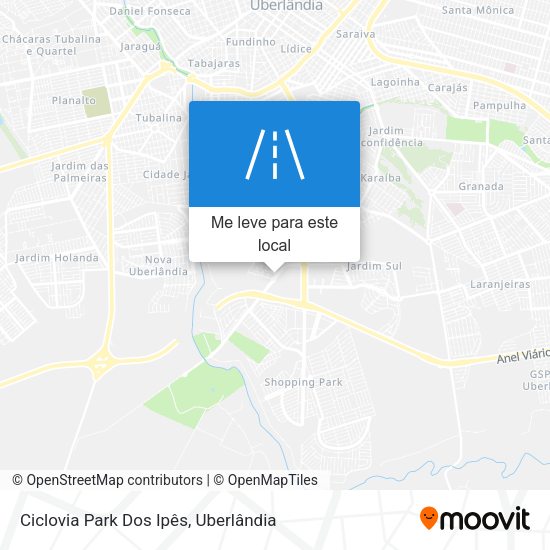 Ciclovia Park Dos Ipês mapa