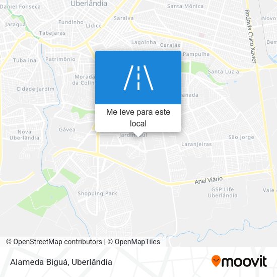 Alameda Biguá mapa