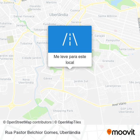 Rua Pastor Belchior Gomes mapa
