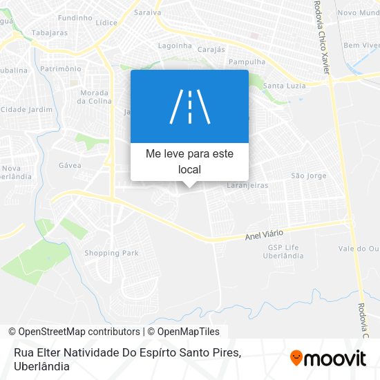 Rua Elter Natividade Do Espírto Santo Pires mapa