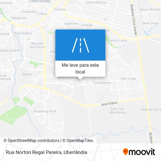 Rua Norton Regal Pereira mapa