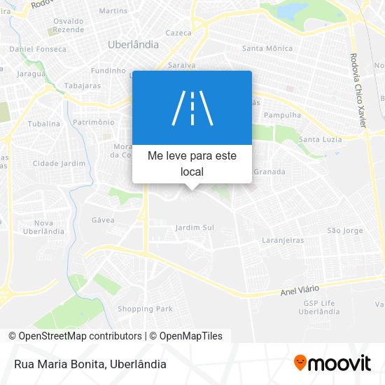 Rua Maria Bonita mapa