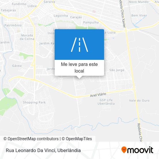 Rua Leonardo Da Vinci mapa