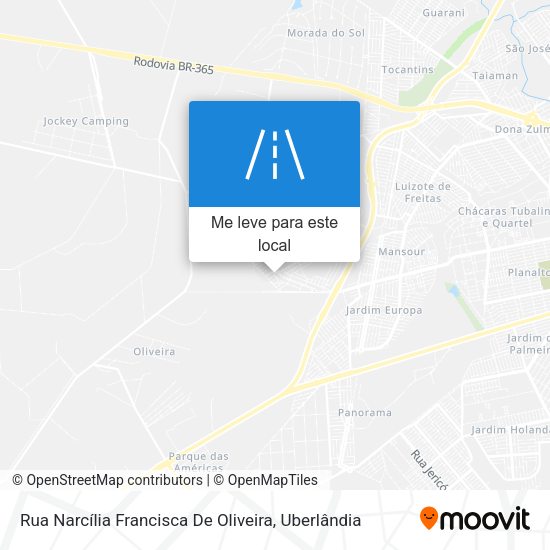 Rua Narcília Francisca De Oliveira mapa