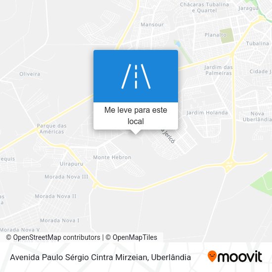 Avenida Paulo Sérgio Cintra Mirzeian mapa