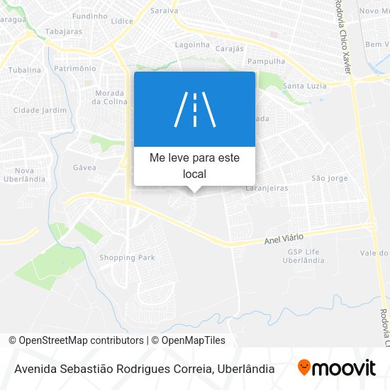Avenida Sebastião Rodrigues Correia mapa