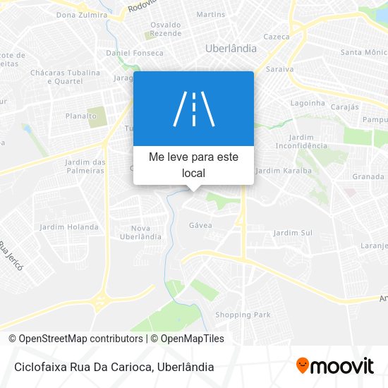 Ciclofaixa Rua Da Carioca mapa