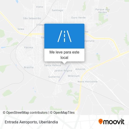Entrada Aeroporto mapa