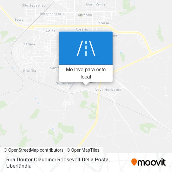 Rua Doutor Claudinei Roosevelt Della Posta mapa