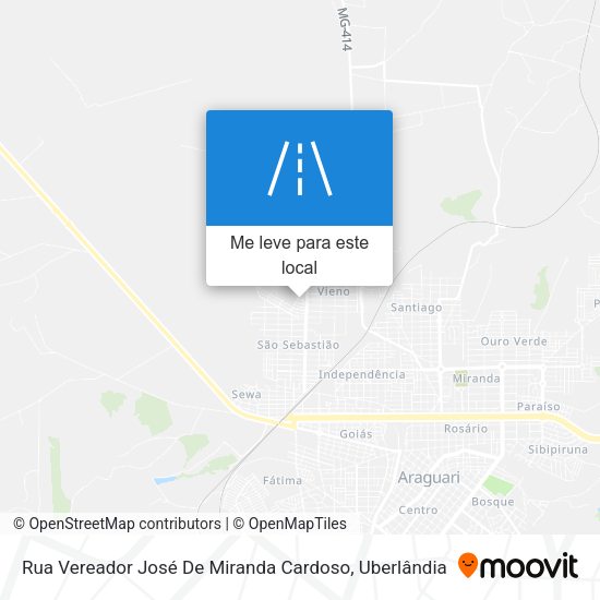 Rua Vereador José De Miranda Cardoso mapa