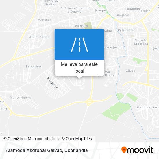 Alameda Asdrubal Galvão mapa