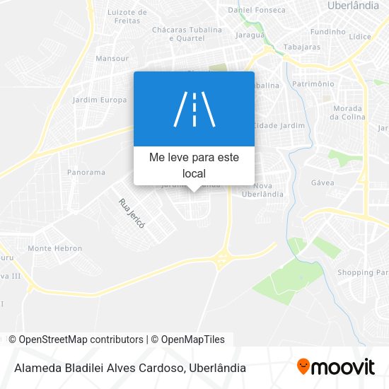 Alameda Bladilei Alves Cardoso mapa