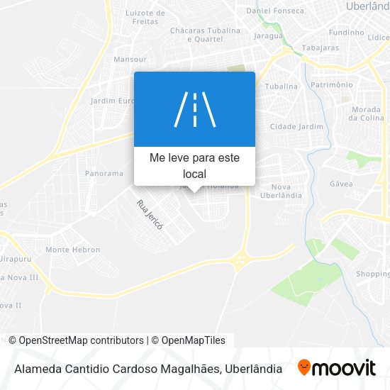 Alameda Cantidio Cardoso Magalhães mapa
