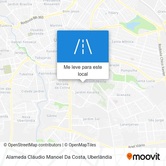 Alameda Cláudio Manoel Da Costa mapa