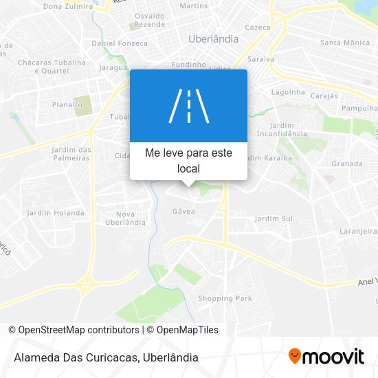 Alameda Das Curicacas mapa