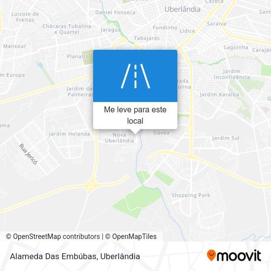 Alameda Das Embúbas mapa