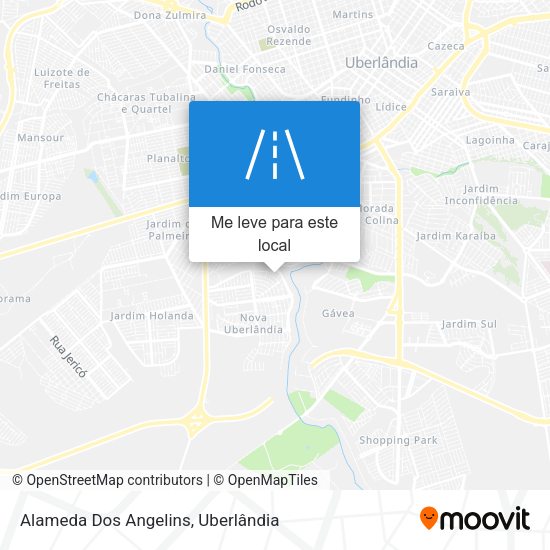 Alameda Dos Angelins mapa