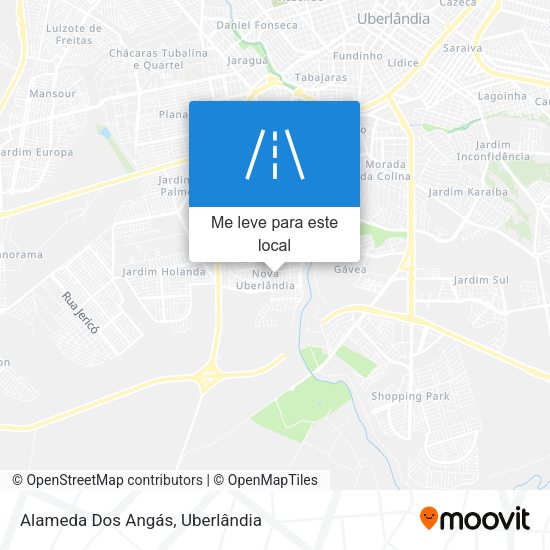 Alameda Dos Angás mapa