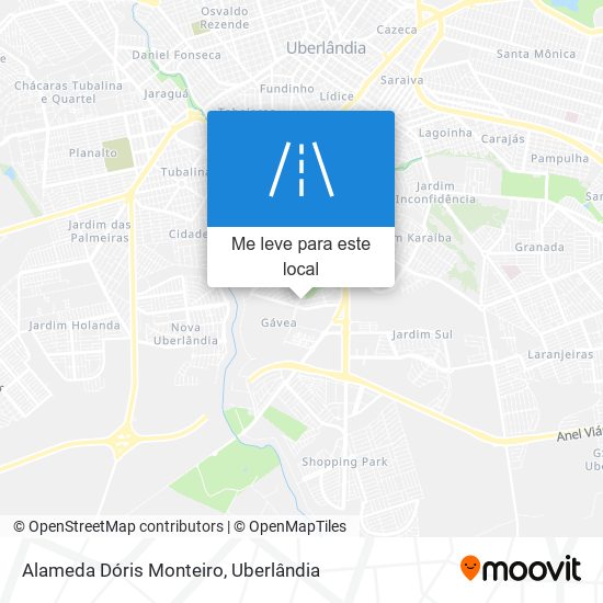 Alameda Dóris Monteiro mapa