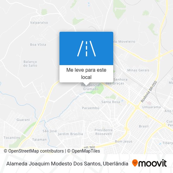 Alameda Joaquim Modesto Dos Santos mapa