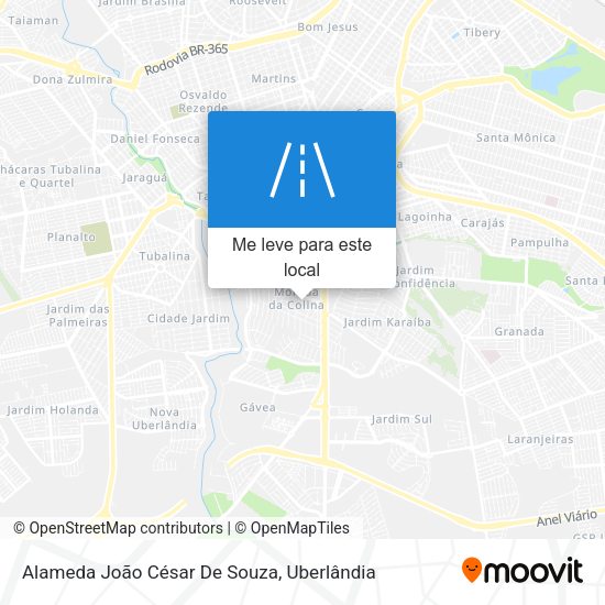 Alameda João César De Souza mapa